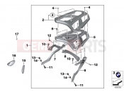 BMW Motorrad BMW 2012 C-Models C 600 Sport (0131, 0132) Luggage grid
