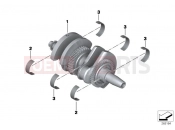 BMW Motorrad BMW 2012 C-Models C 650 GT (0133, 0134) Crankshaft with bearing shells