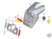 BMW Motorrad BMW 2012 C-Models C 650 GT (0133, 0134) License plate bracket US / reflectors
