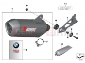 BMW Motorrad BMW 2012 C-Models C 650 GT (0133, 0134) Sport muffler
