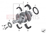 BMW Motorrad BMW 2004 R-Models K2x HP2 Enduro (0369,0389) Crankshaft attaching parts