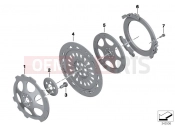 BMW Motorrad BMW 2004 R-Models K2x HP2 Enduro (0369,0389) Clutch - single parts