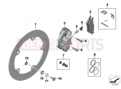 BMW Motorrad BMW 2004 R-Models K2x HP2 Enduro (0369,0389) Front wheel brake