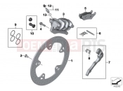 BMW Motorrad BMW 2004 R-Models K2x HP2 Enduro (0369,0389) Rear wheel brake