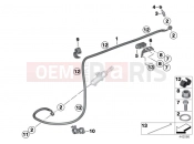BMW Motorrad BMW 2004 R-Models K2x HP2 Enduro (0369,0389) Brake pipe, rear, without ABS