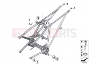 BMW Motorrad BMW 2004 R-Models K2x HP2 Enduro (0369,0389) Rear frame
