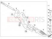 BMW Motorrad BMW 2004 R-Models K2x HP2 Enduro (0369,0389) Pillion-passenger footrests