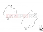 BMW Motorrad BMW 2004 F-Models F 650 GS 04 (0175,0185) Windshield