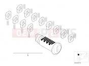 BMW Motorrad BMW 2004 F-Models F 650 GS 04 (0175,0185) Rep.kit f lock cylinder