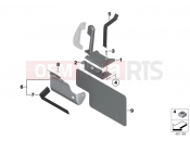 BMW Motorrad BMW 2004 F-Models F 650 GS 04 (0175,0185) Battery carrier/heat insulation
