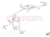 BMW Motorrad BMW 2004 R-Models 4V R 850 R 02 (0428) Front brake pipe Stahlflex