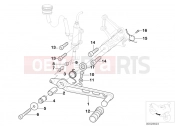 BMW Motorrad BMW 2004 R-Models 4V R 850 R 02 (0428) Brake pedal