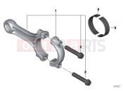 BMW Motorrad BMW 2015 R-Models K5x R 1200 GS (0A01, 0A11) Connecting rod with bearing