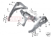 BMW Motorrad BMW 2015 R-Models K5x R 1200 GS (0A01, 0A11) Front panel carrier