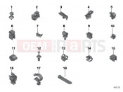 BMW Motorrad BMW 2015 R-Models K5x R 1200 GS (0A01, 0A11) Various cable holders