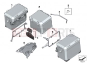 BMW Motorrad BMW 2015 R-Models K5x R 1200 GS Adve. (0A02, 0A12) Luggage system R 1200 GS Adventure