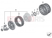 BMW Motorrad BMW 2015 R-Models K5x R 1200 GS Adve. (0A02, 0A12) Clutch - single parts