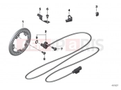 BMW Motorrad BMW 2015 R-Models K5x R 1200 GS Adve. (0A02, 0A12) Front wheelspeed sensor