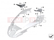 BMW Motorrad BMW 2015 R-Models K5x R 1200 GS Adve. (0A02, 0A12) Slipstream deflector