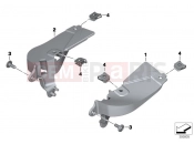 BMW Motorrad BMW 2015 R-Models K5x R 1200 GS Adve. (0A02, 0A12) Mount, wind deflector