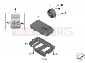 BMW Motorrad BMW 2015 R-Models K5x R 1200 GS Adve. (0A02, 0A12) Control unit for LED headlight / fan