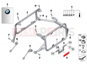 BMW Motorrad BMW 2015 R-Models K5x R 1200 GS Adve. (0A02, 0A12) Set mounting parts for case porter