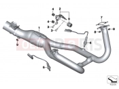 BMW Motorrad BMW 2015 R-Models K5x R 1200 RT (0A03, 0A13) Exhaust manifold
