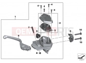BMW Motorrad BMW 2015 R-Models K5x R 1200 RT (0A03, 0A13) Handbrake lever