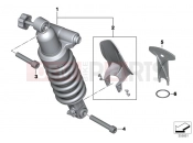 BMW Motorrad BMW 2015 R-Models K5x R 1200 RT (0A03, 0A13) Spring strut, rear