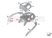 BMW Motorrad BMW 2015 R-Models K5x R 1200 RT (0A03, 0A13) Luggage grid
