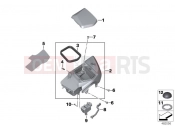 BMW Motorrad BMW 2015 R-Models K5x R 1200 RT (0A03, 0A13) Stowage compartment, left