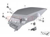 BMW Motorrad BMW 2015 R-Models K5x R 1200 RT (0A03, 0A13) Trim for storage compartment, right