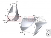 BMW Motorrad BMW 2015 R-Models K5x R 1200 RT (0A03, 0A13) Air-discharge duct
