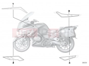BMW Motorrad BMW 2015 R-Models K5x R 1200 RT (0A03, 0A13) Stick-on label