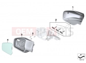 BMW Motorrad BMW 2015 R-Models K5x R 1200 RT (0A03, 0A13) Mirror, mounted parts