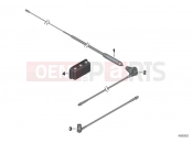 BMW Motorrad BMW 2015 R-Models K5x R 1200 RT (0A03, 0A13) Aerial rod multiband