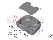 BMW Motorrad BMW 2015 R-Models K5x R 1200 RT (0A03, 0A13) Top Case bottom section