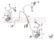 BMW Motorrad BMW 2015 R-Models K5x R 1200 RT (0A03, 0A13) Retrofit LED auxiliary headlight