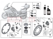 BMW Motorrad BMW 2015 K models 6-cylinder K 1600 GT (0601,0611) Brake service