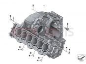 BMW Motorrad BMW 2015 K models 6-cylinder K 1600 GT (0601,0611) Engine housing