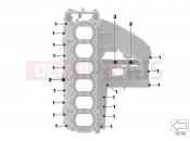 BMW Motorrad BMW 2015 K models 6-cylinder K 1600 GT (0601,0611) Screw con.f.engine housing upper section