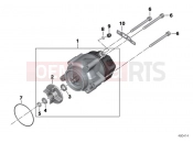 BMW Motorrad BMW 2015 K models 6-cylinder K 1600 GT (0601,0611) Alternator Bosch 55A