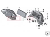 BMW Motorrad BMW 2015 K models 6-cylinder K 1600 GT (0601,0611) Intake sound system