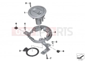 BMW Motorrad BMW 2015 K models 6-cylinder K 1600 GT (0601,0611) Tank lid