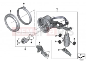 BMW Motorrad BMW 2015 K models 6-cylinder K 1600 GT (0601,0611) Fuel pump and fuel level sensor