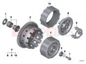 BMW Motorrad BMW 2015 K models 6-cylinder K 1600 GT (0601,0611) Clutch - single parts