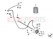 BMW Motorrad BMW 2015 K models 6-cylinder K 1600 GT (0601,0611) Clutch control