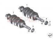 BMW Motorrad BMW 2015 K models 6-cylinder K 1600 GT (0601,0611) Drive Shaft