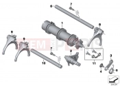 BMW Motorrad BMW 2015 K models 6-cylinder K 1600 GT (0601,0611) Inside shift-control components
