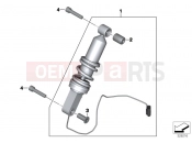 BMW Motorrad BMW 2015 K models 6-cylinder K 1600 GT (0601,0611) Spring strut, ESA, front